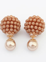 Cute Charm Pearl Statement Ball Stud Earrings