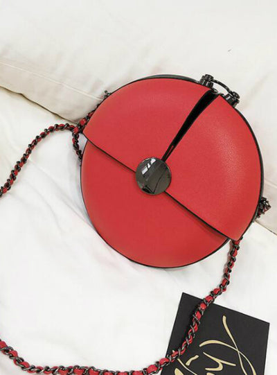 Wild Buckle Small Round Bag Cute Mini Shoulder