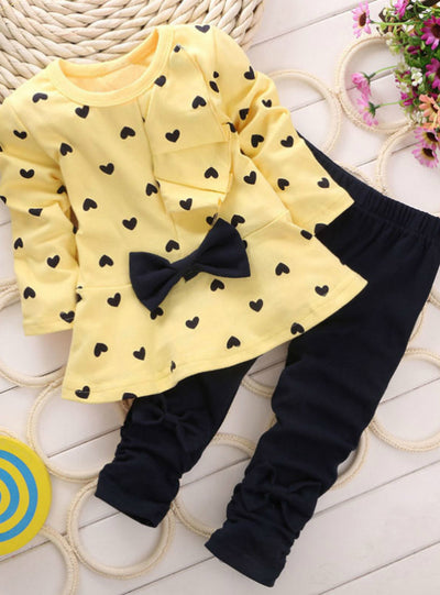 Baby Girls Clothes Set T-shirt+Pants Outfits Kids 