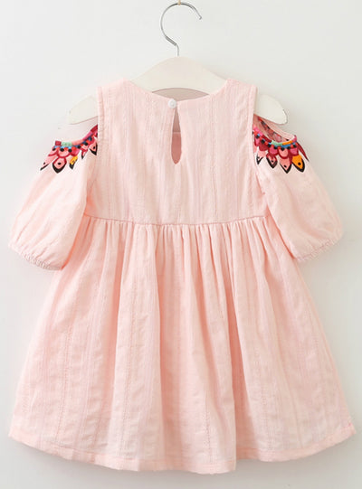 Princess Half Sleeves Pattern Design For Girls Clothes