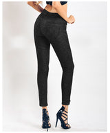 Slim Stretch Rivet Button Jeans