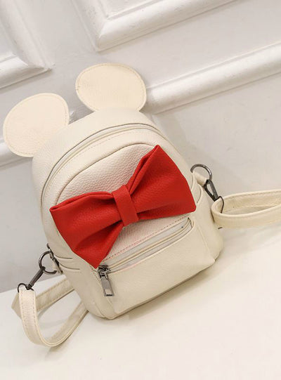 Mini Girls Bags Women Backpack PU Leather