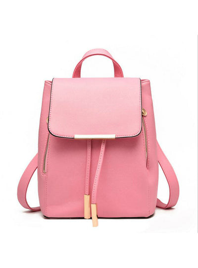 PU Leather Mochila School Bags Teenagers Girls 