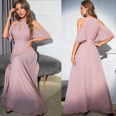 Slim-fit Big Swing Chiffon Dress