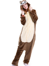 Brown Monkey Onesies Animal Pajamas For Women Men