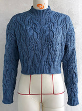 Round Neck Twist Coat Sweater