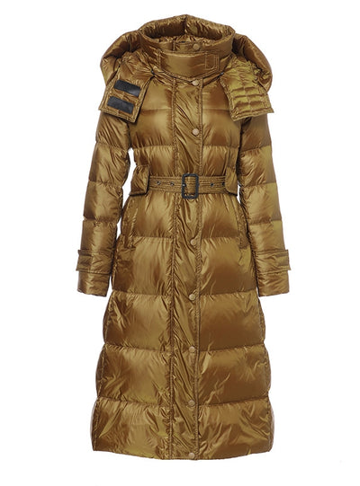 Women's Slim and Extended Coat Long Down Jacket