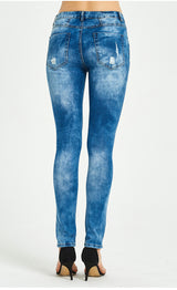 Women Stretch holes Jeans Pant