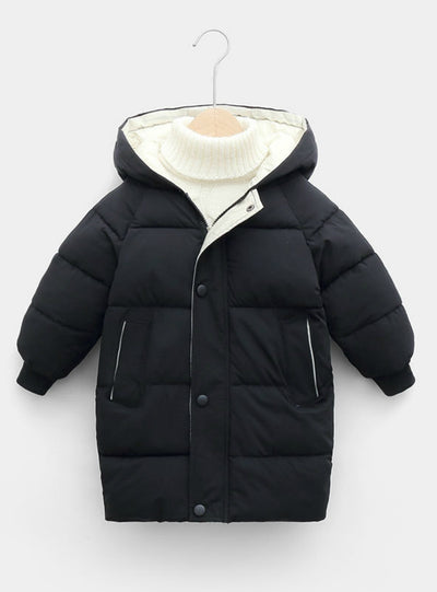 Children's Down Coat Winter Teenage Girls Cotton-padded