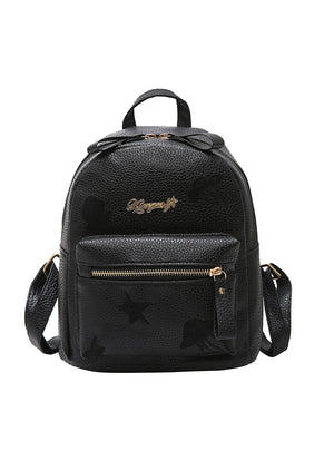 PU Leather Backpacks For Teenage Girls Female School 