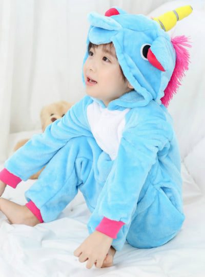 Tianma Flannel Cartoon Animal Conjoined Pajamas