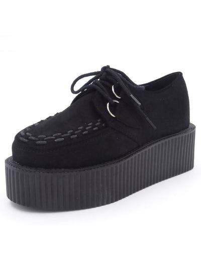 Platform Lace Up Shoes Creepers Flats Footwear