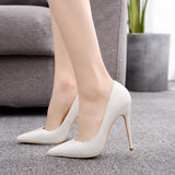 Ultra-fine Patent Leather High Heels Shoes