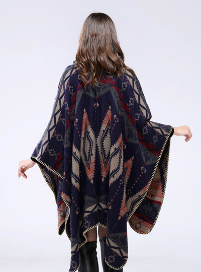 Geometric Diamond Cashmere Shawl