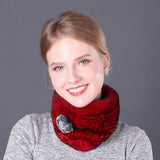 Winter Rex Hair Knitted Collar Scarf