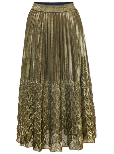 Pleated Skirt Long Waist Large Fishtail Skirt