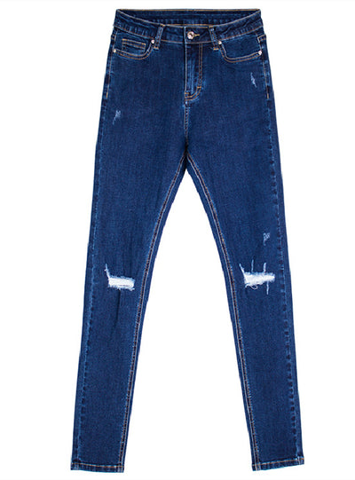 Slim-fit Elastic Pencil Pants Jeans