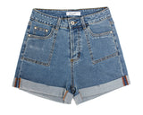 Women Hemmed Jeans Shorts