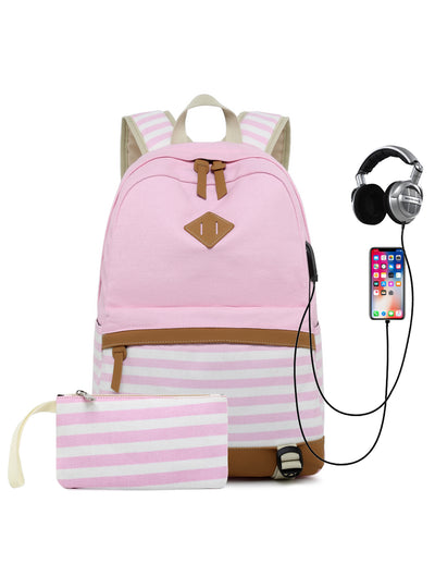 Two-piece Canvas Bag Backpack
