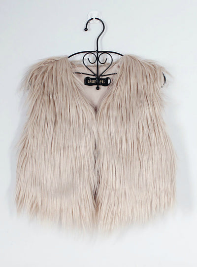 Fur Vest Women's Short Faux Fur Vest