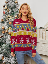 Snowflake Color Matching Christmas Day Sweater