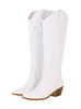 V High-heeled Pointed Riding Boots