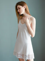 Ice Satin Suspender Nightgown