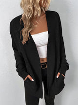 Retro Twist Pocket Sweater Coat