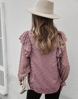 Solid Color V-neck T-shirt