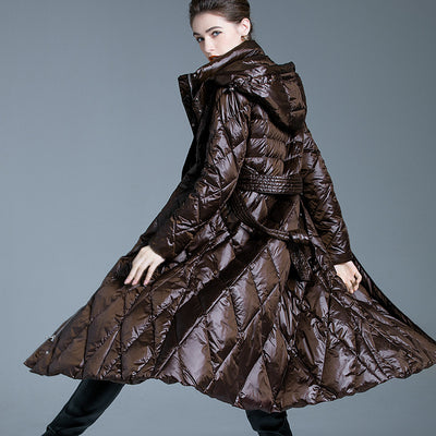 Slim-fit Padded Hooded Down Jacket