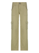 Sports Casual Low Waist Big Pockets Pant