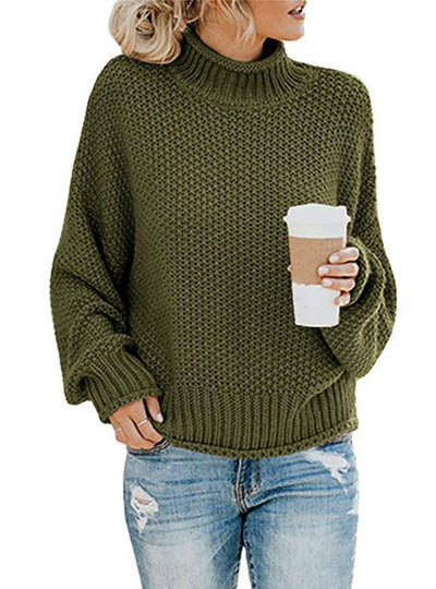 Women Sweaters and Pullovers Long Sleeve Knitted Loose