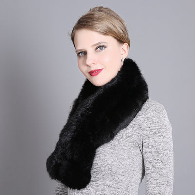 Women's Rabbit Fur Warm Scarf