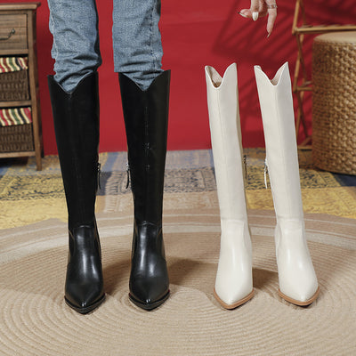 Women's Thin Pointed British Style Riding Boots