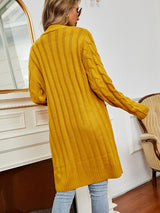 Long Sleeve Button Twist Cardigan Sweater