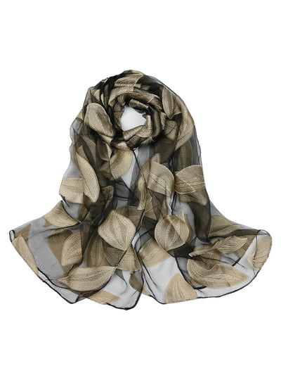 Women's Long Shawl Echarpe Organza Lady