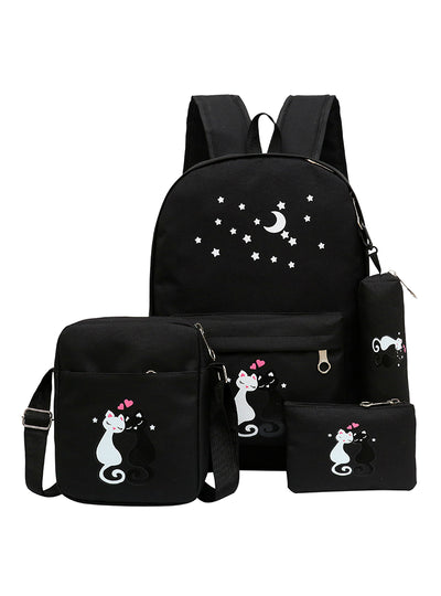 4Pcs/set Backpack Rucksack Cut School Bags
