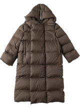 Knee Thickening Winter Hooded Down Jacket