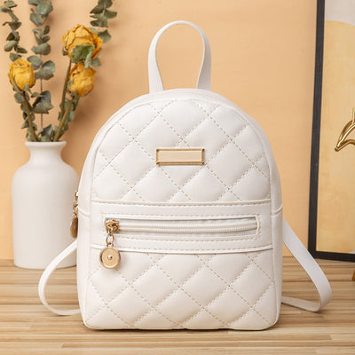 Fashion Rhombic Backpack Joker Backpack