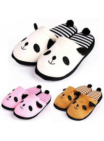 Plush Slippers Shoes Cute Panda Shoes Keep 