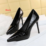 Waterproof Platform Shallow Pointed Stone Shoes