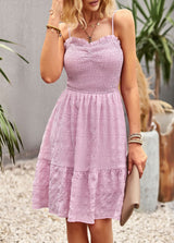 Solid Color Swing Holiday Sling Dress