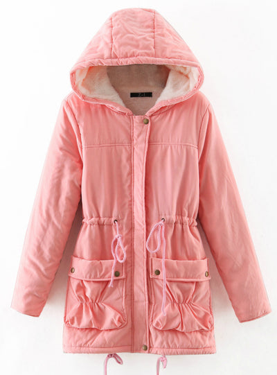 Lamb Wool Cotton-padded Hat Cotton-padded Jacket