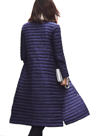 Light Down Jacket Women Long Puffer Coat 