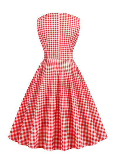 Point Sleeveless V-neck Dress