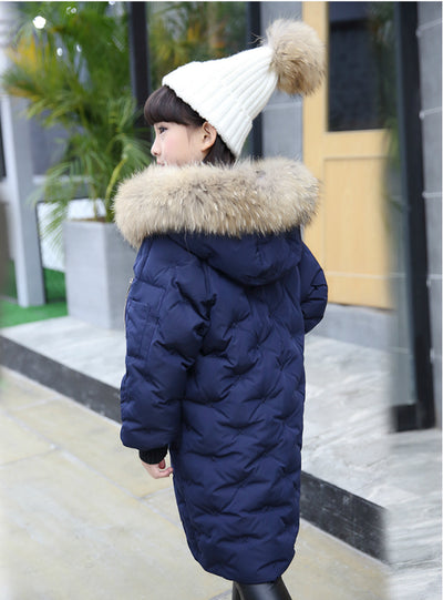 Warm Kids Down Jacket For Girl Children's Cold 