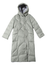 White Hooded Thickened Winter Coat