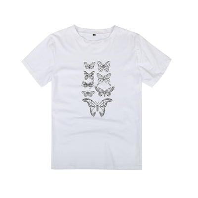 Butterfly Crewneck Short Sleeve T-shirt