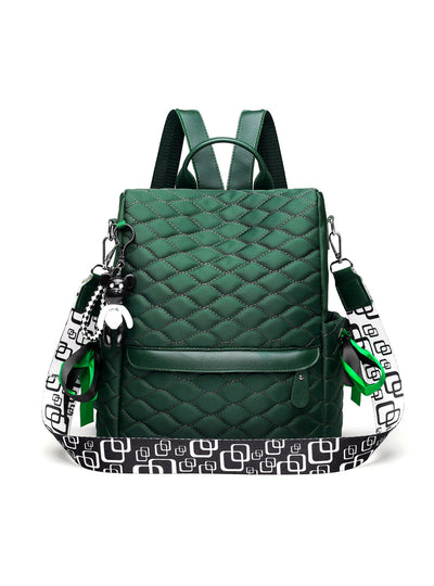 Embroidered Oxford Casual Backpack