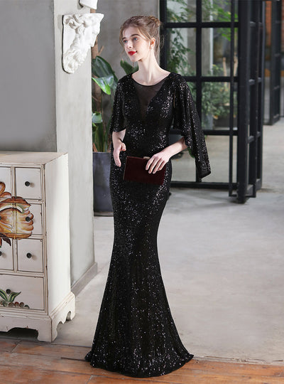 Sequined Fishtail Banquet Party Dress